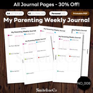 My Parenting Weekly Journal printable journal pages bundle