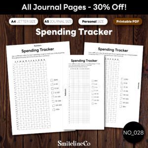 Spending Tracker printable money journal bundle