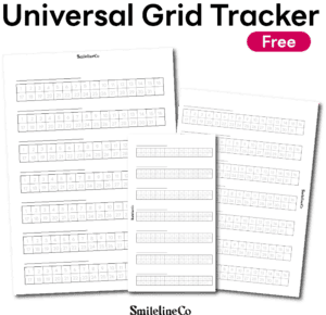 Universal Grid Tracker printable free download planner insert