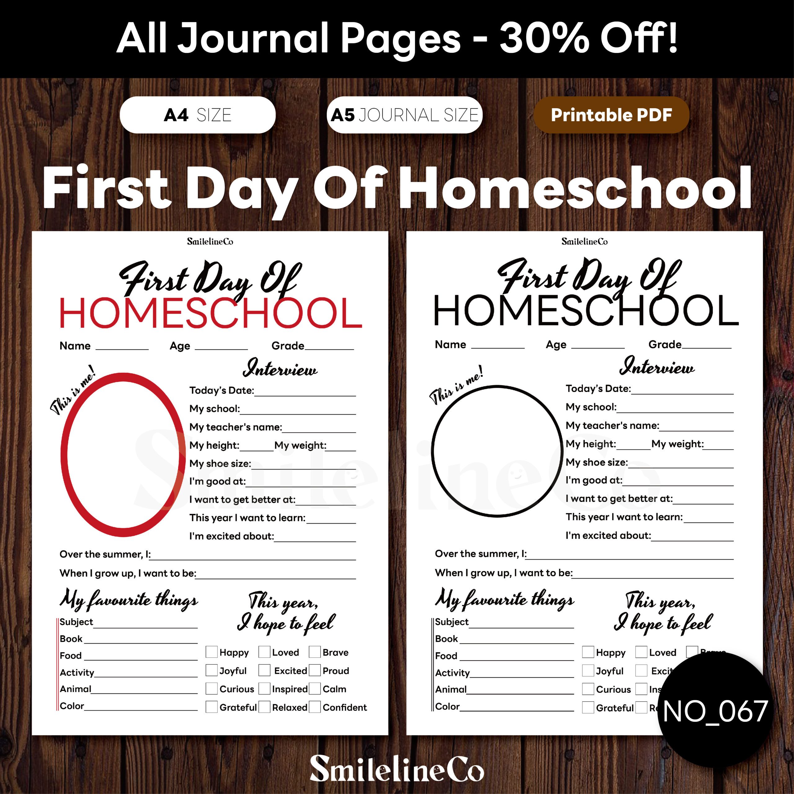 First Day of Homeschool printable for back-to-homeschool photo props and milestone keepsakes, script-font certificate design