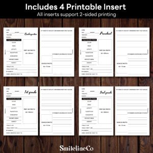 First Day of School Printables insert preview for Preschool, Kindergarten, 1st and 2nd grade, 4 printable pages