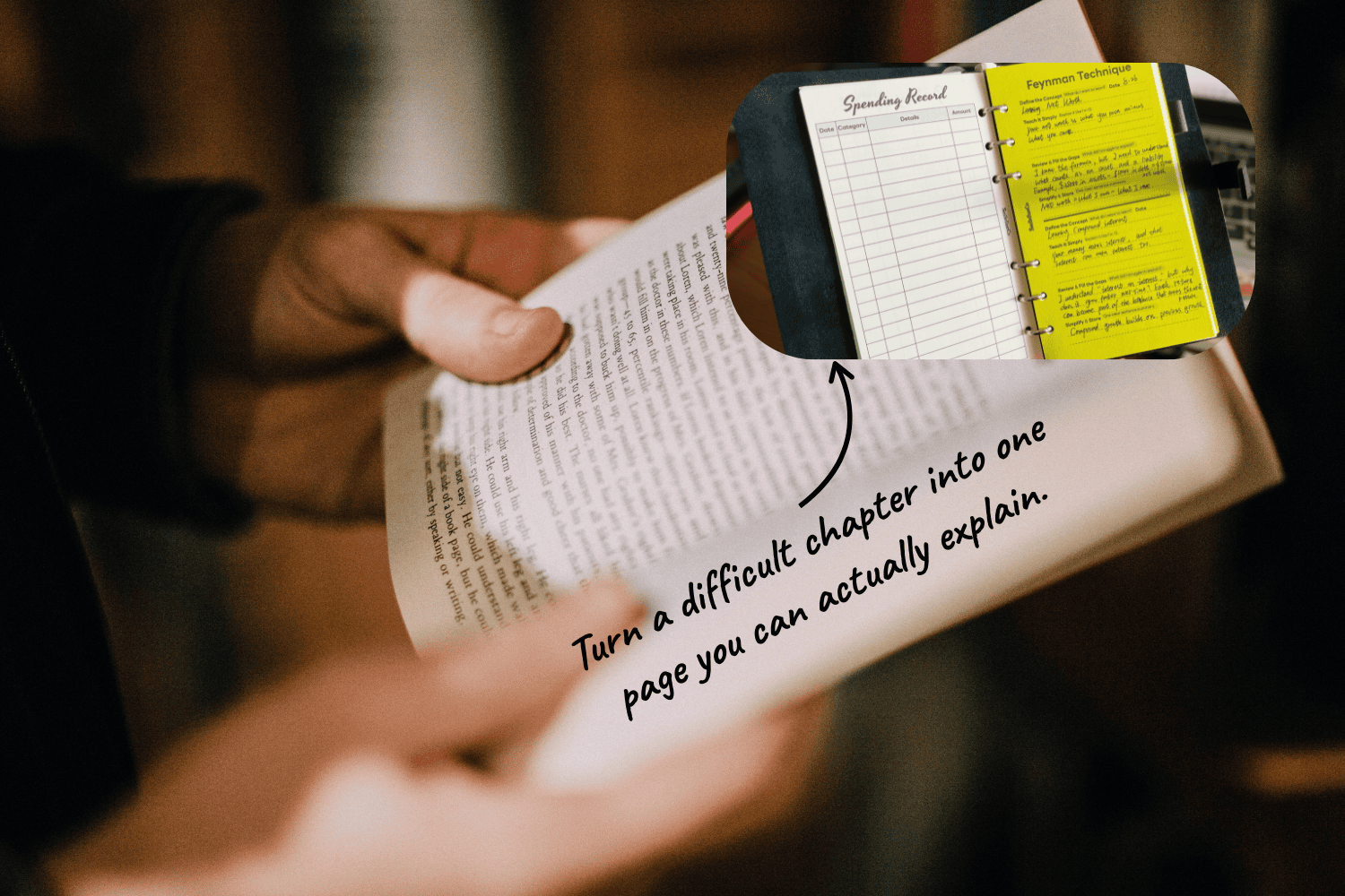 Feynman Technique for difficult books