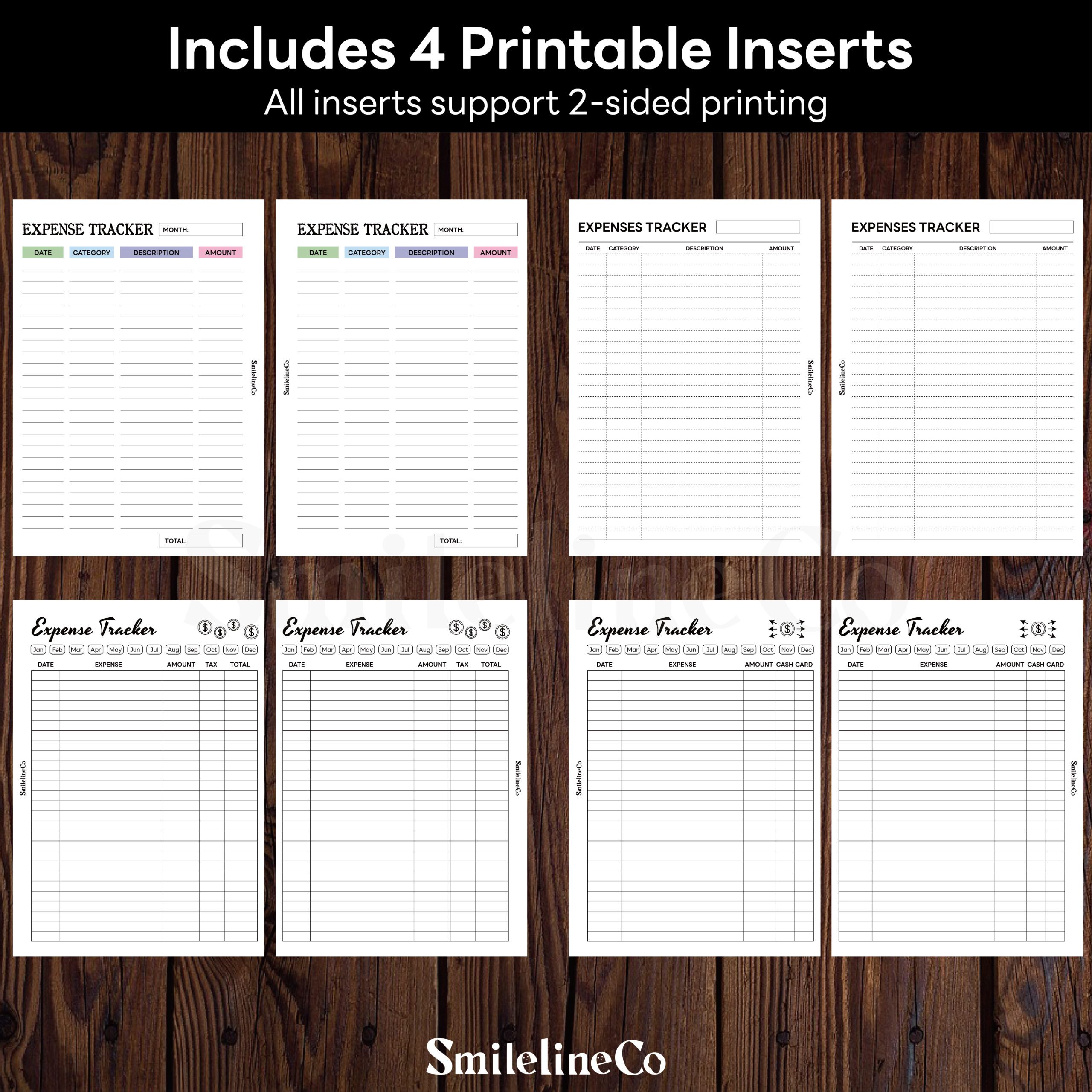 Expense Tracker Bundle Printable | 4 Style Collection A5 & A4 - Image 2