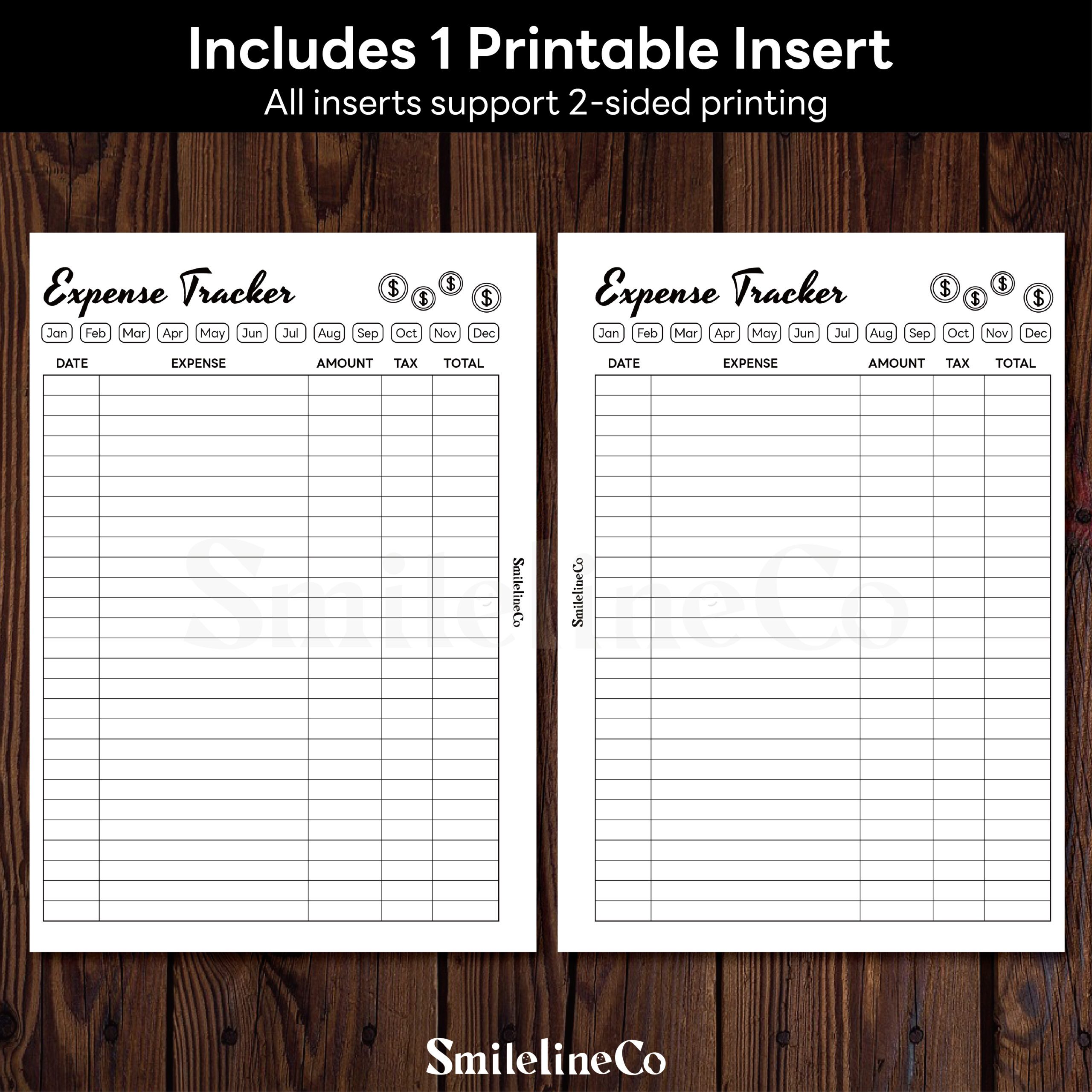 Expense Tracker Printable | Tax & Total A5 & A4 Budget Sheet - Image 2