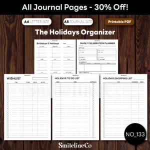 The Holidays Organizer | Printable Year-Round Holiday Planner Set