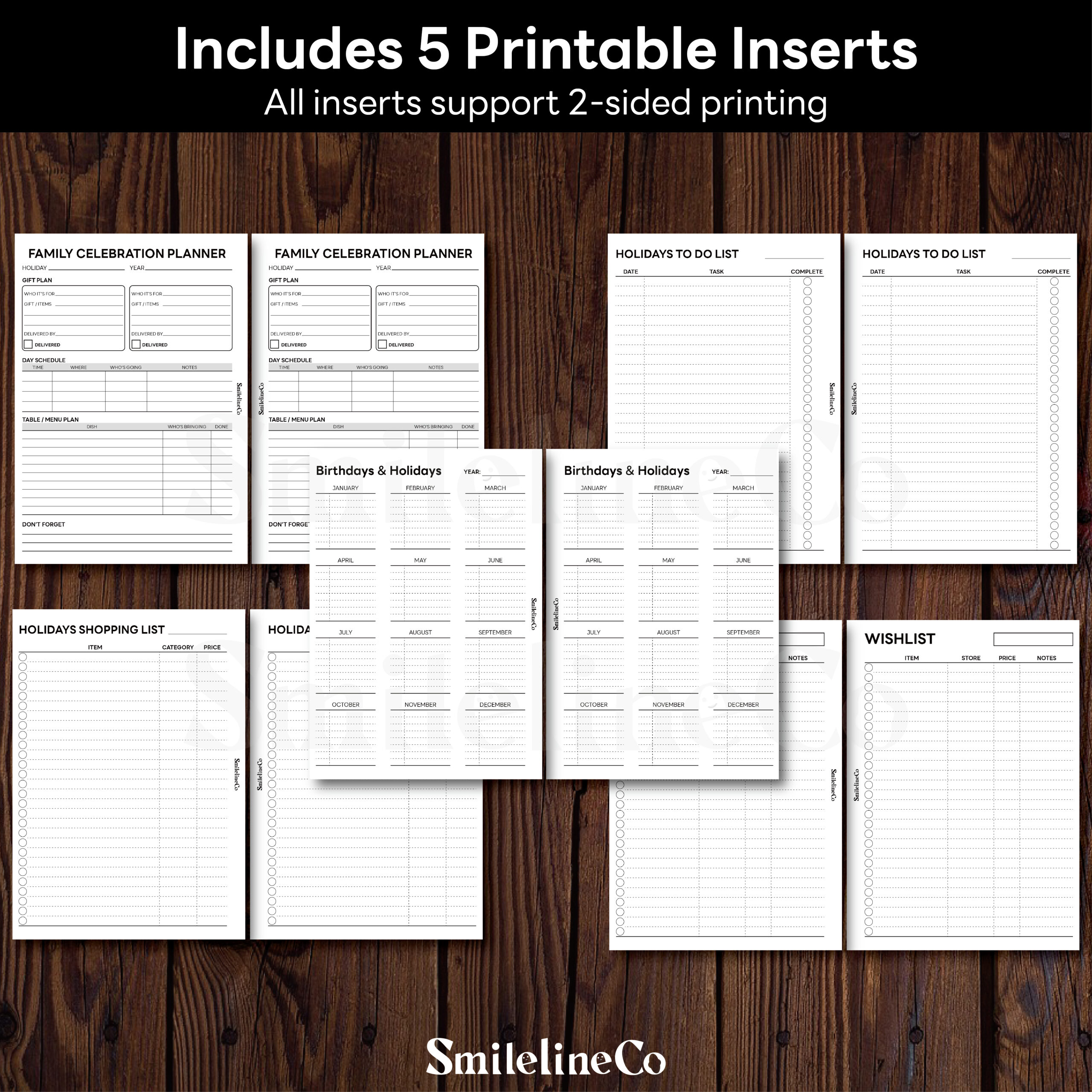 The Holidays Organizer | Printable Year-Round Holiday Planner Set - Image 2