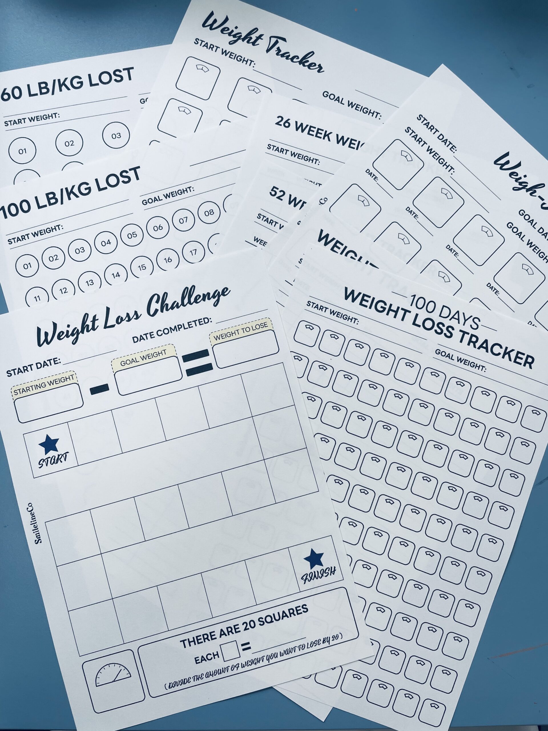 The weight loss page I designed for you
