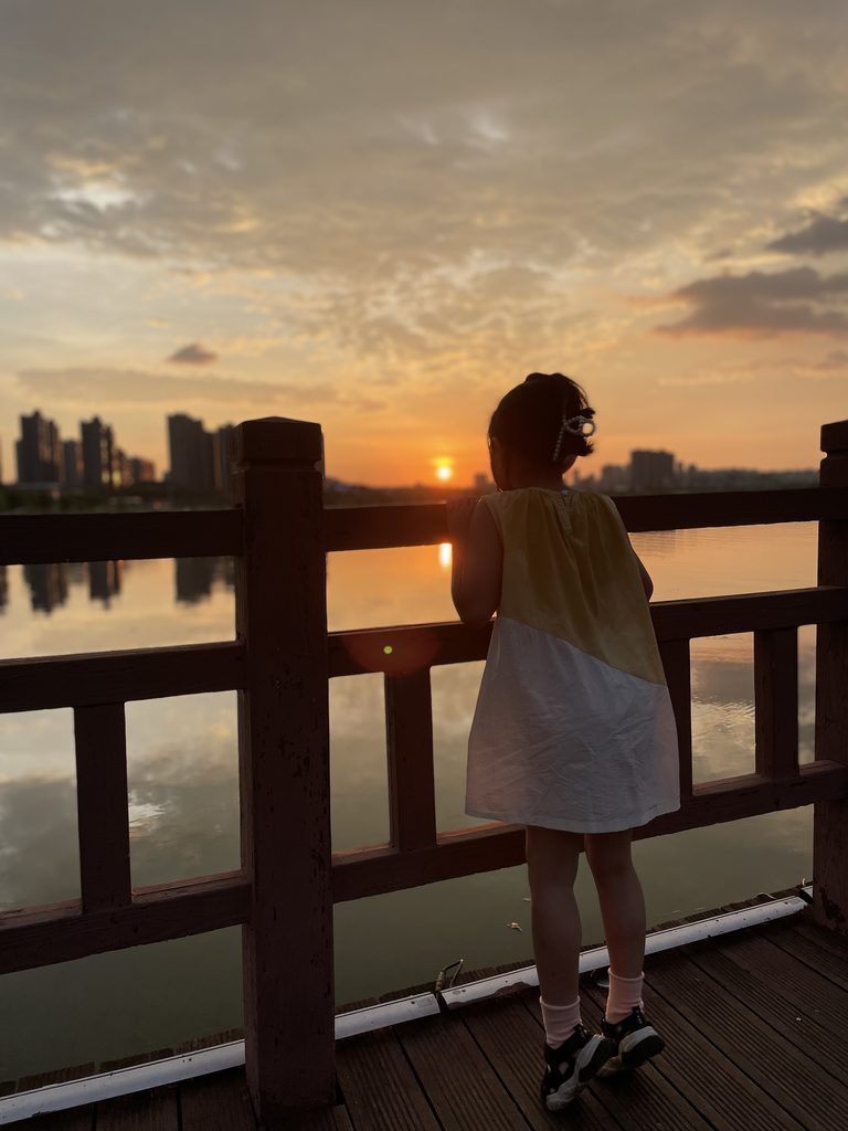 A sunset at Songya Lake in Changsha from a previous family visit