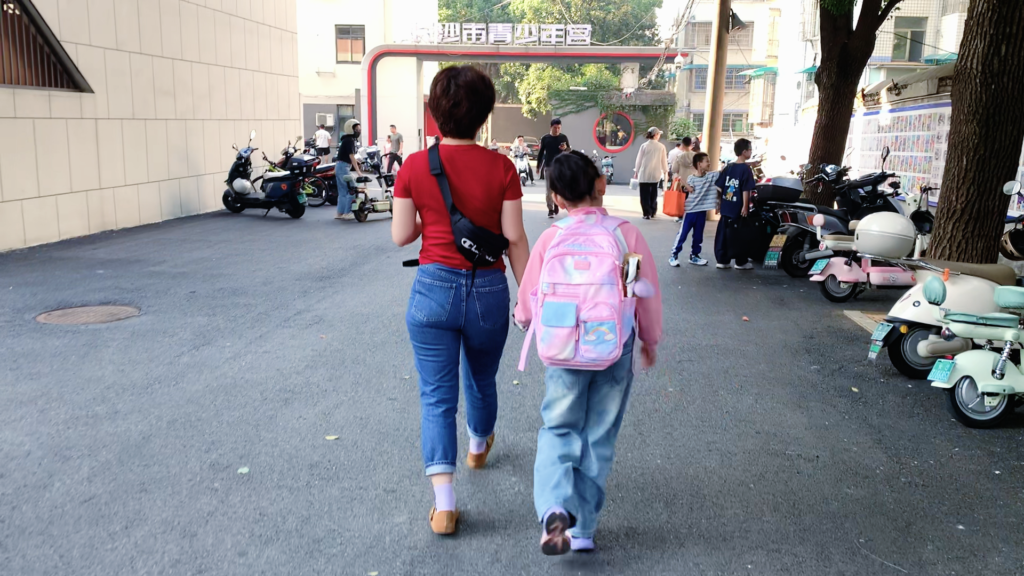 Entrance of the Children’s Palace in China where kids take weekend calligraphy classes