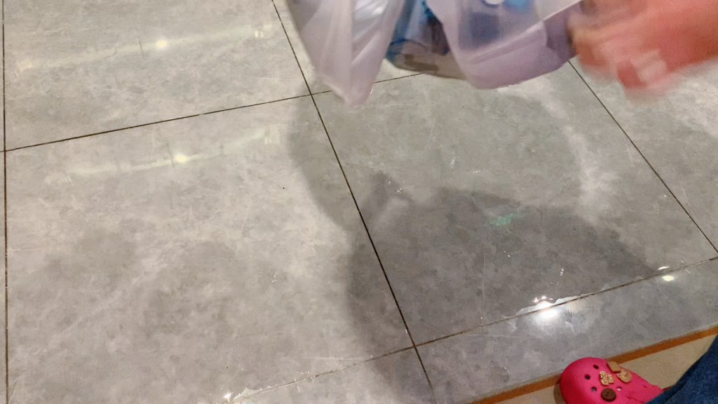 Delivery box of crab and shrimp ordered for a birthday dinner in China