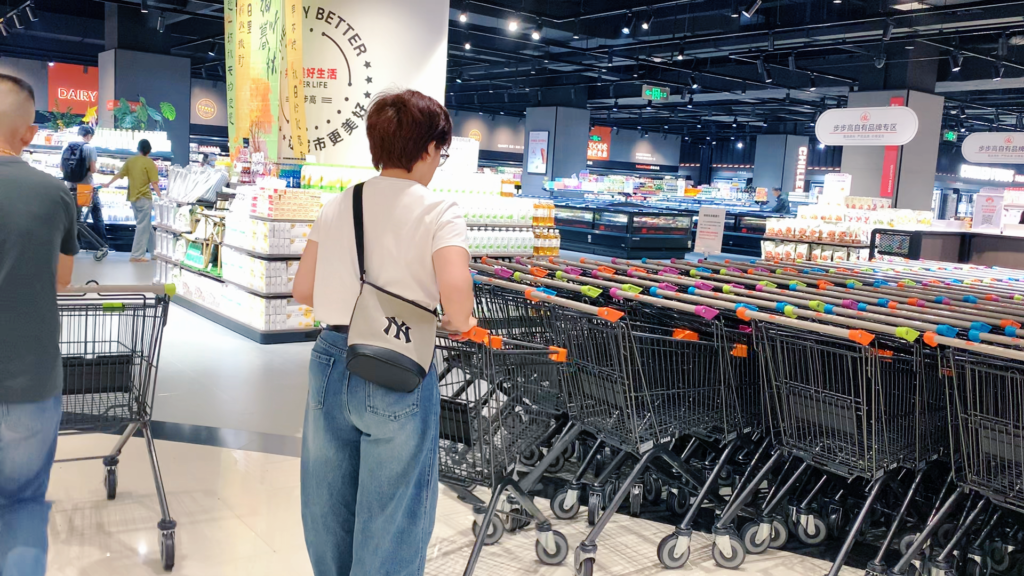 Heading to the supermarket for groceries before a birthday dinner
